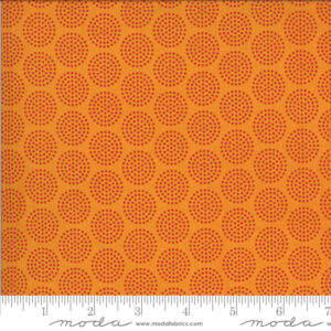 Moda Animal Crackers Circle Dots on Orange 5806 14
