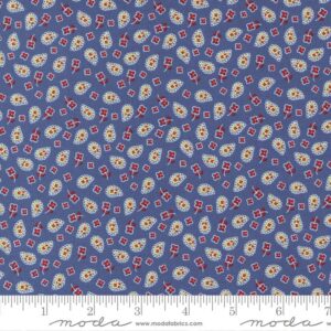 Moda Graze Clover Navy 55602 12