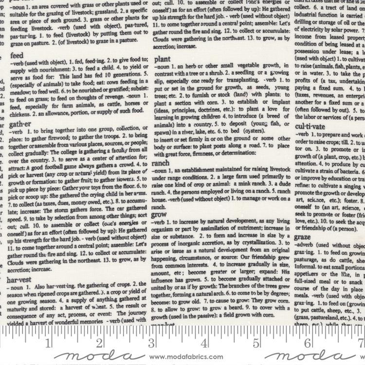 Moda Graze Newsprint Vanilla 55604 11