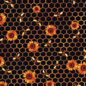 Foust Bees on Honeycomb Blk 1866-4540