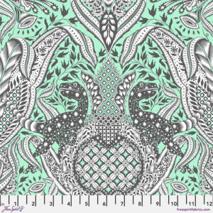 Free Spirit Tula Pink Roar! Gift Rapt - PWPT224 Mint